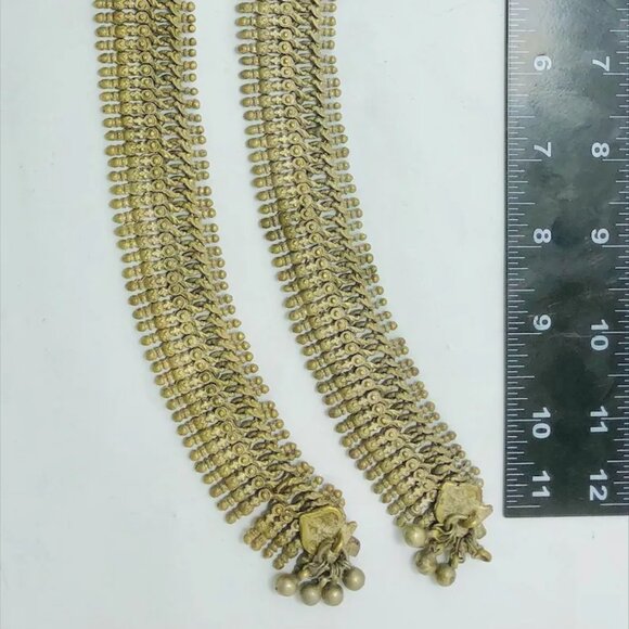 Antique Tribal Anklets Pair, Vintage Afghan Anklets, Afghan Anklets,Body Jewelry